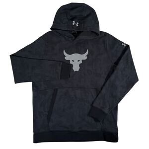 Under Armour Project Rock Mens XL Black Pullover Hoodie